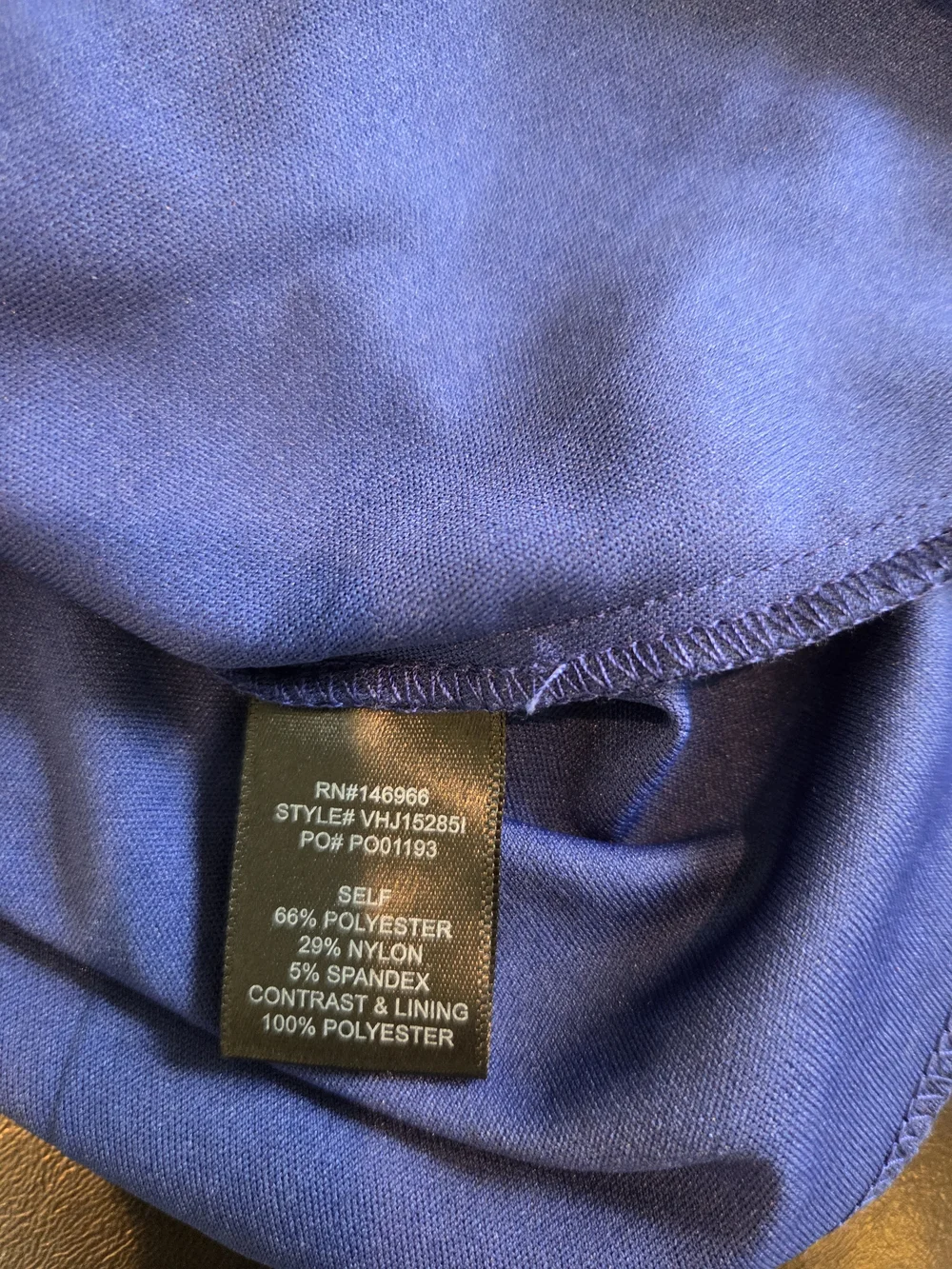 Midnight Doll Royal Blue Iridescent Fit & Flare Mini Dress Rhinestone Back Jr. 7 - Picture 13 of 13